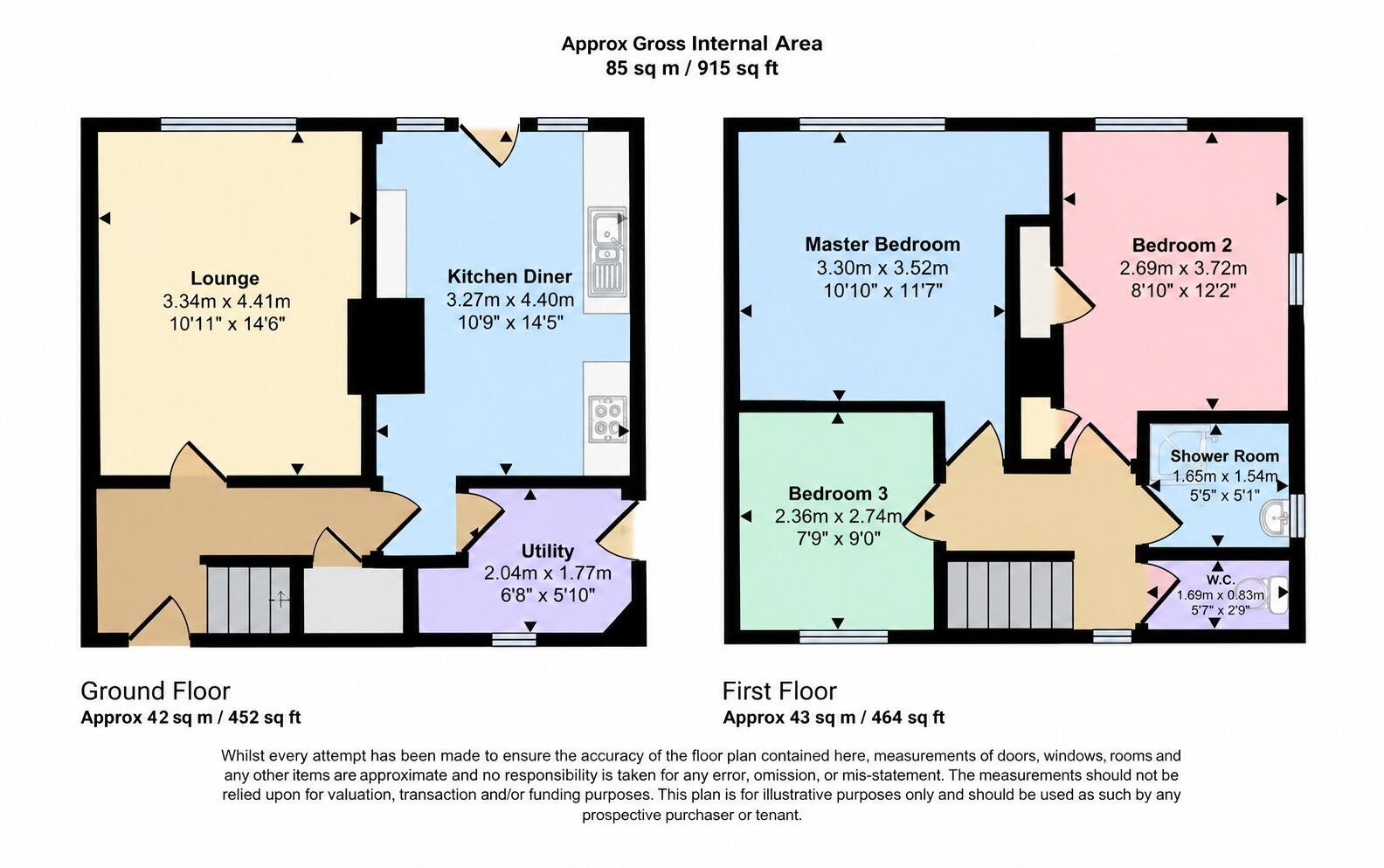 Cornwall Drive, Chesterfield, S43 floorplan