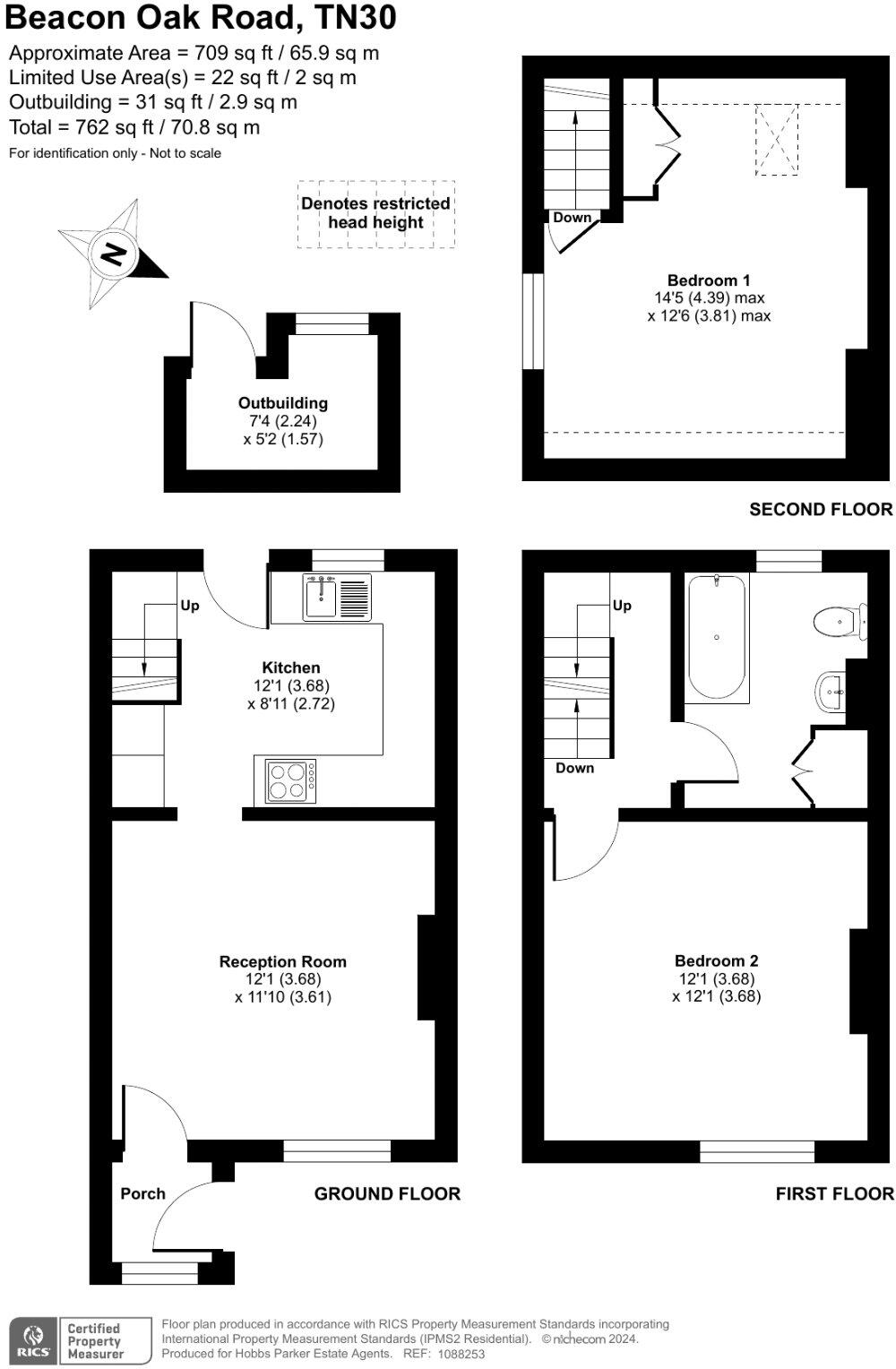 Beacon Oak Road, Tenterden, Kent, TN30 floorplan