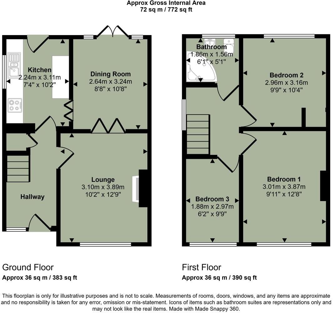 Monkstone Rise, Rumney, Cardiff floorplan