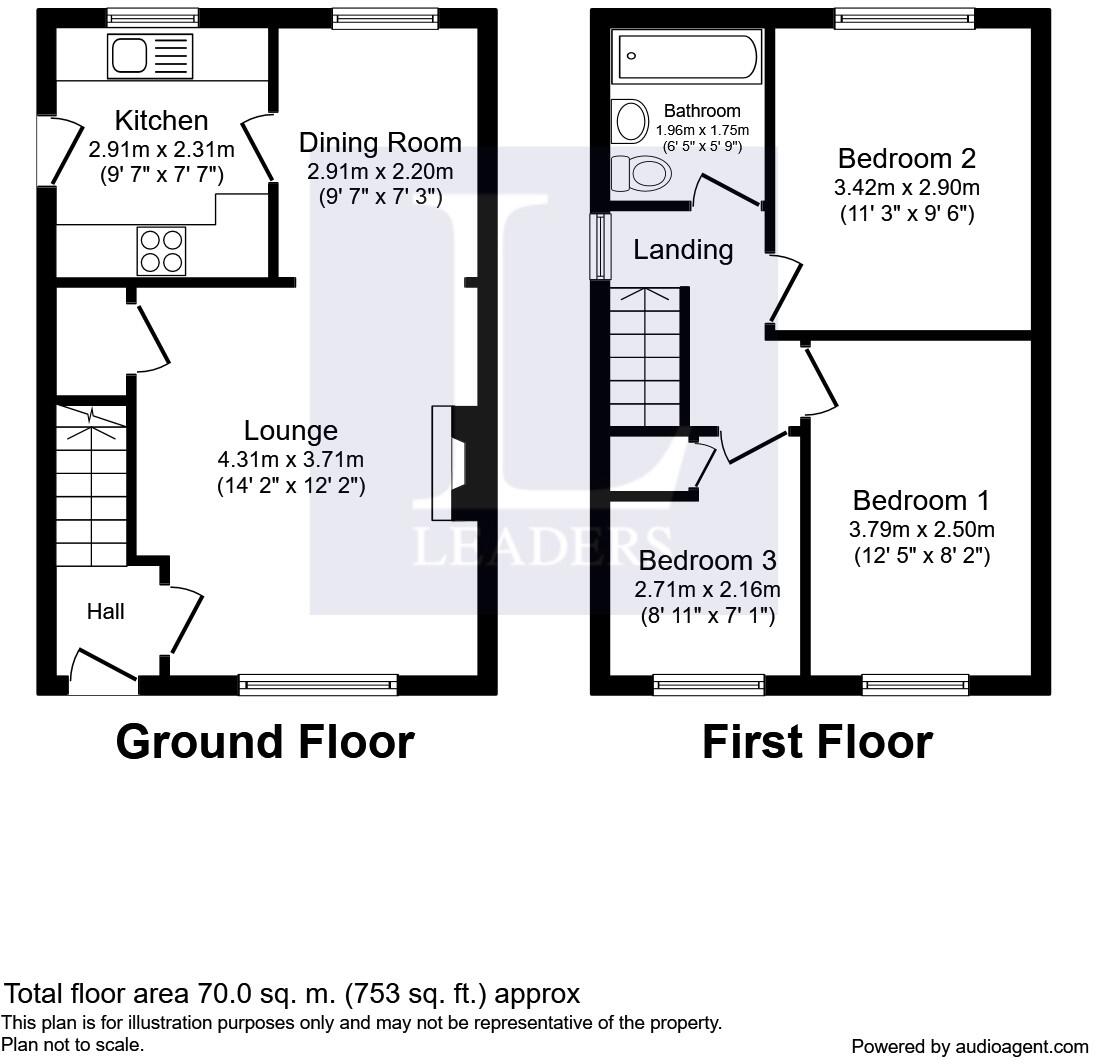Evesham Close, Bournemouth, BH7 floorplan