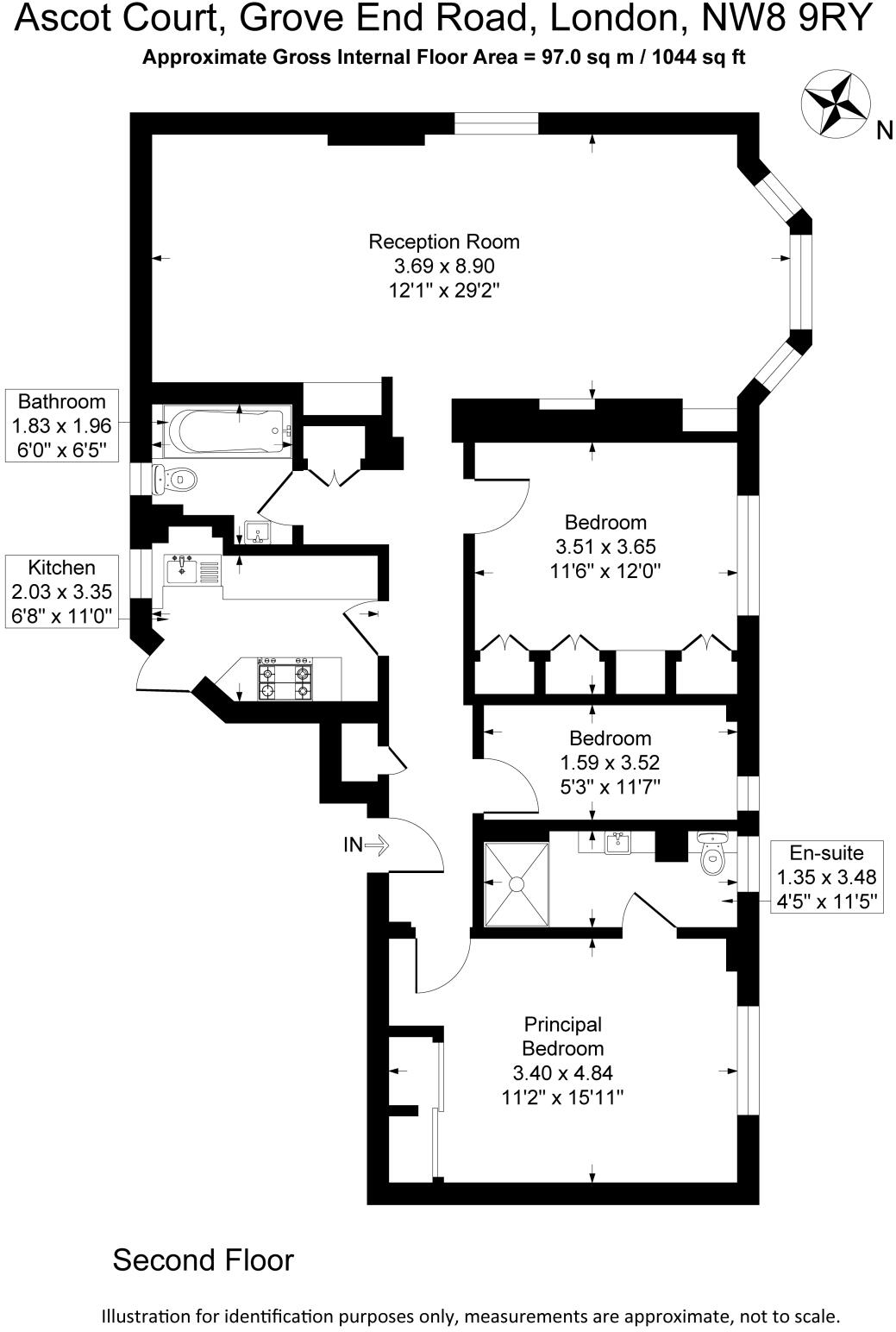 Ascot Court, Grove End Road floorplan