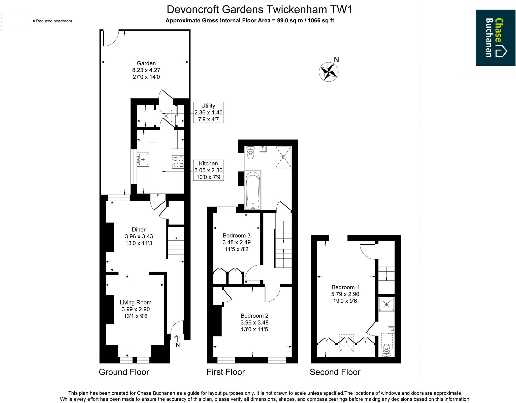 Devoncroft Gardens, Twickenham floorplan