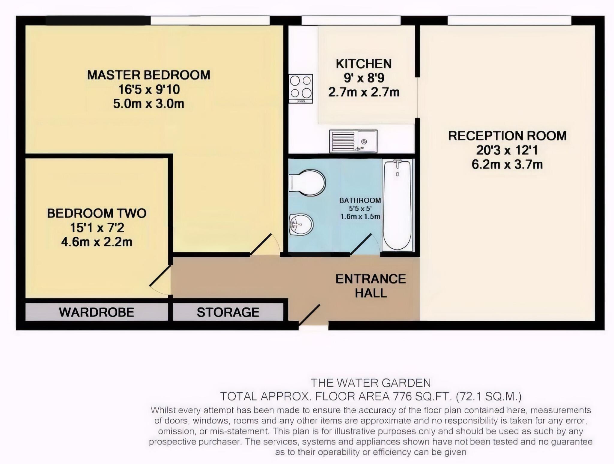 The Water Gardens Hyde Park W2 floorplan