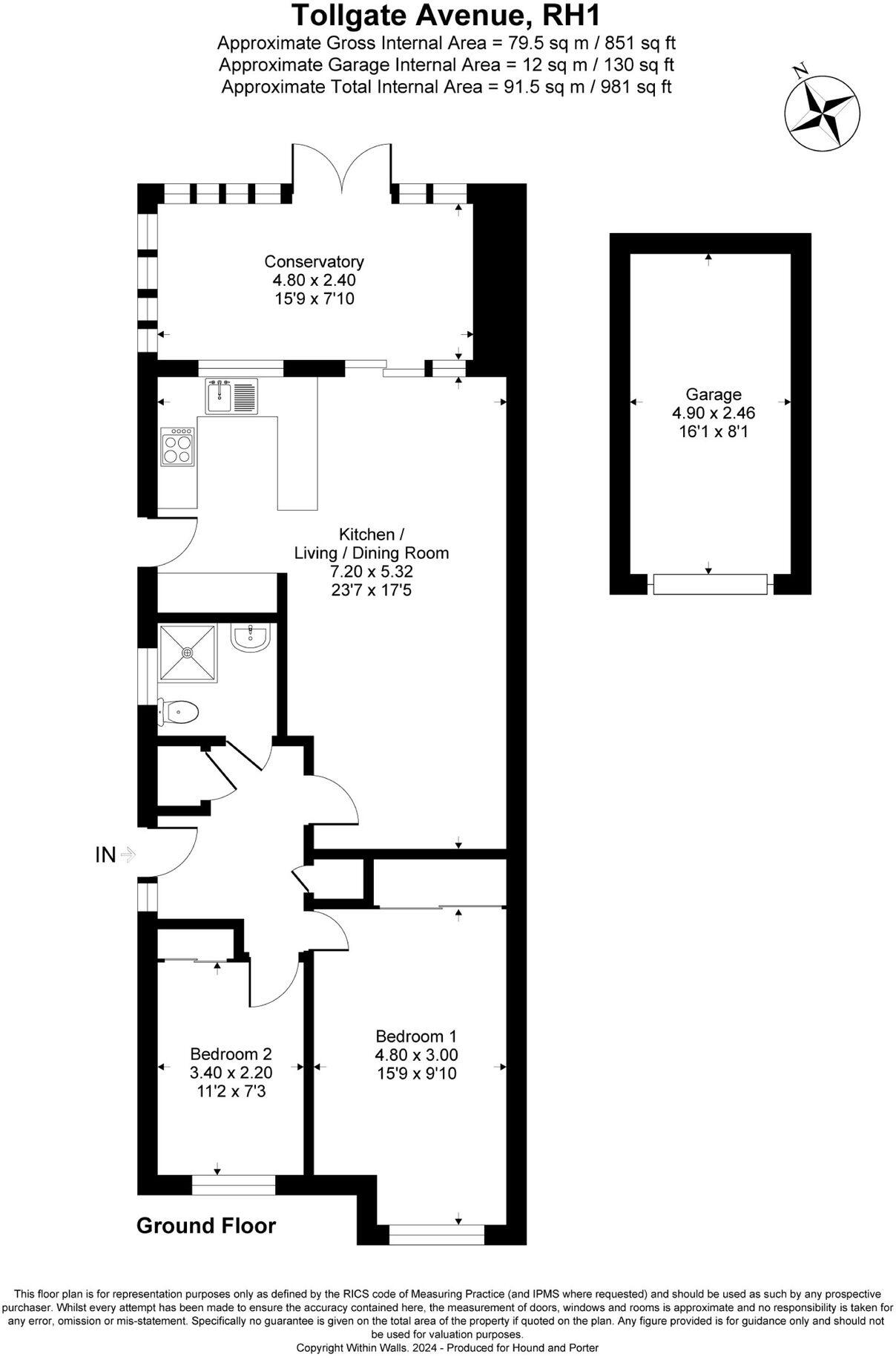 Tollgate Avenue, Redhill, RH1 floorplan