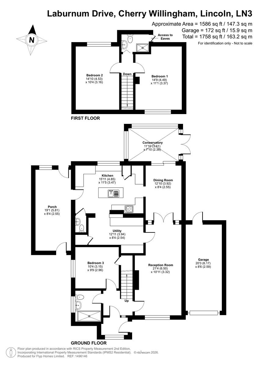 Laburnum Drive, Cherry Willingham floorplan