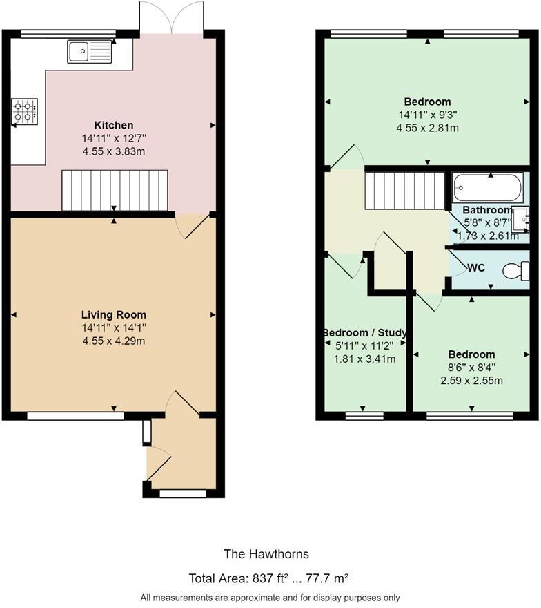 The Hawthorns, Pentwyn floorplan