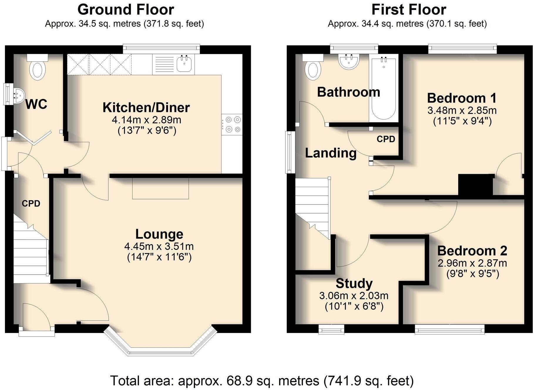Webster Croft, Old Whittington, S41 floorplan