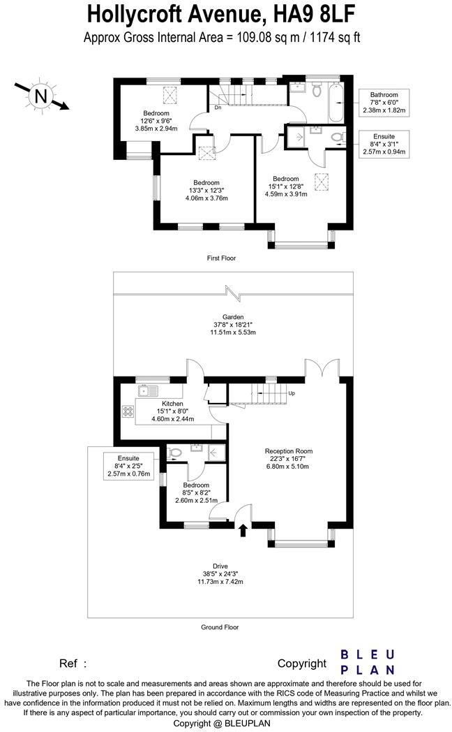 Hollycroft Avenue, Wembley floorplan
