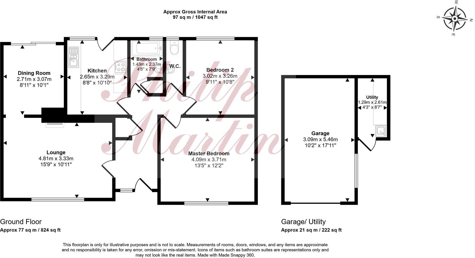 Roseland Gardens, Veryan floorplan