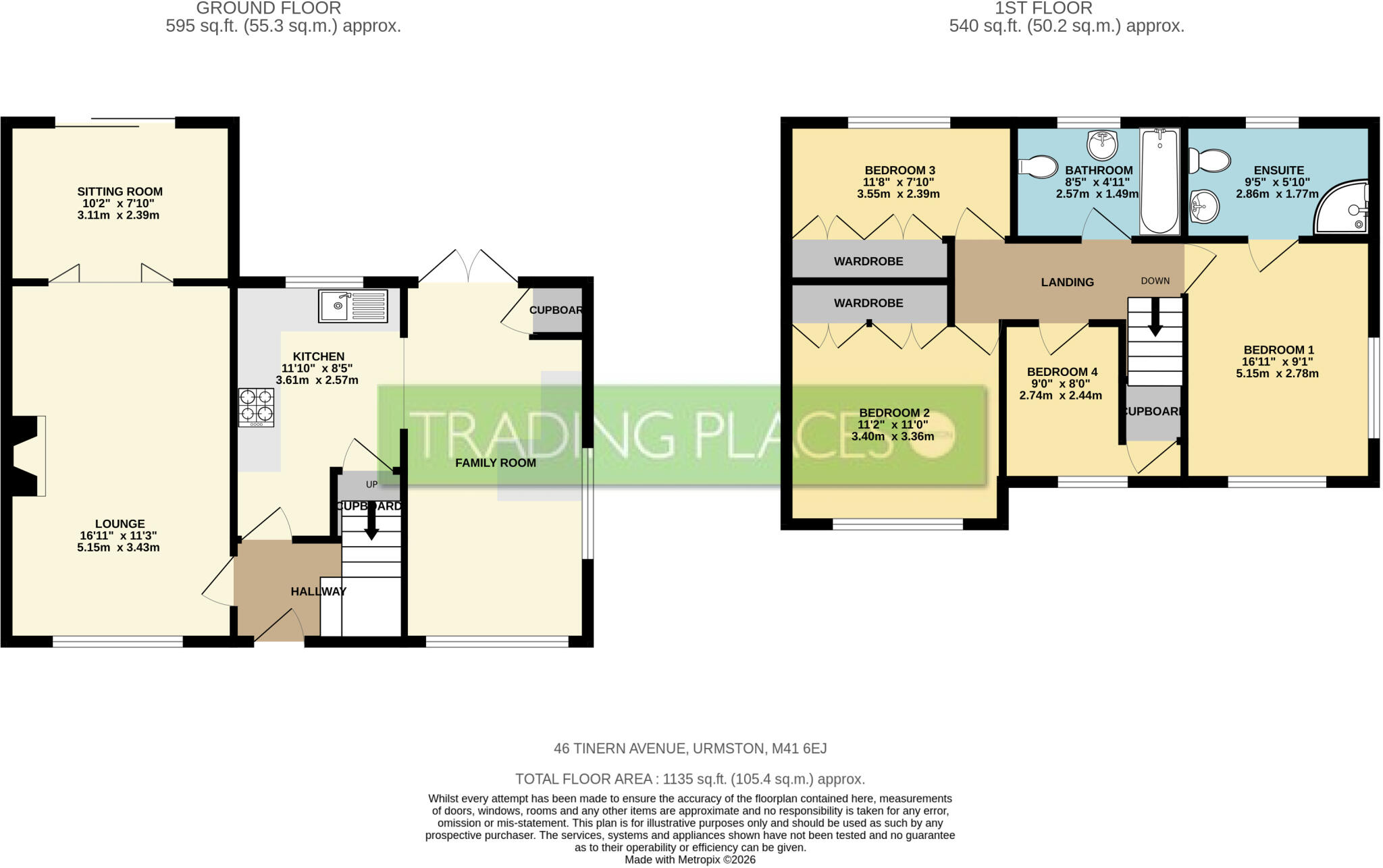 Tintern Avenue, Flixton, M41 floorplan