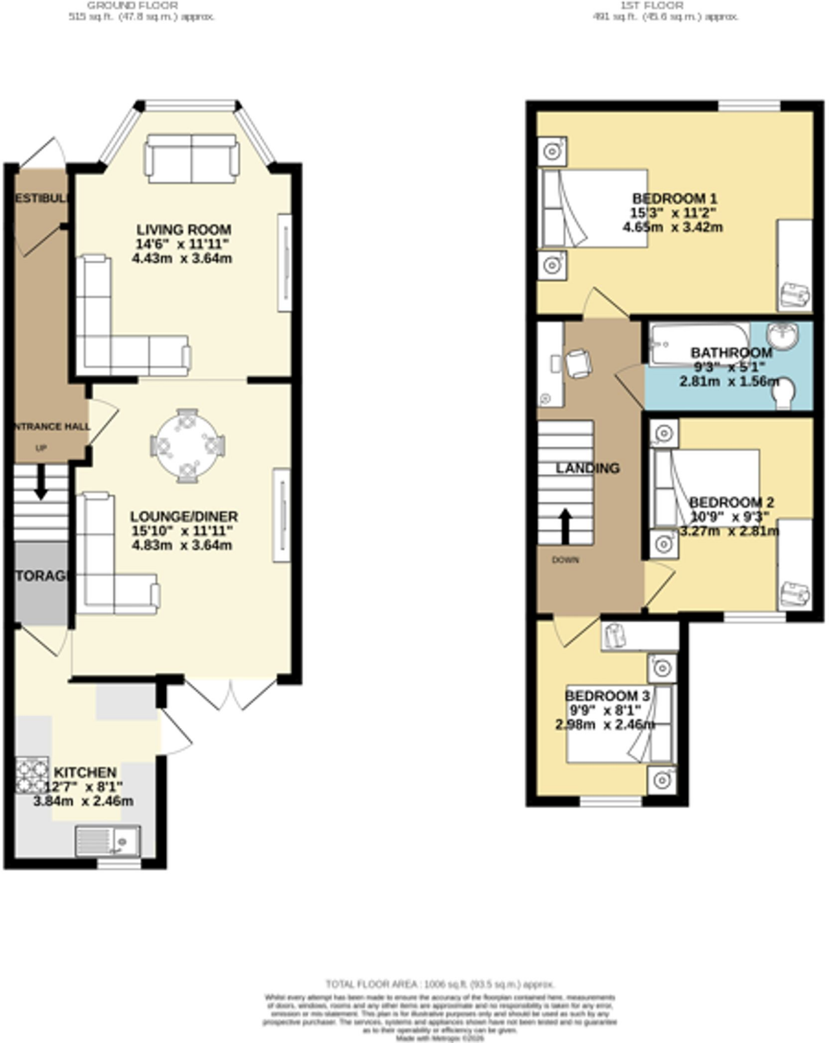 St. Albans Road, Darwen, BB3 floorplan