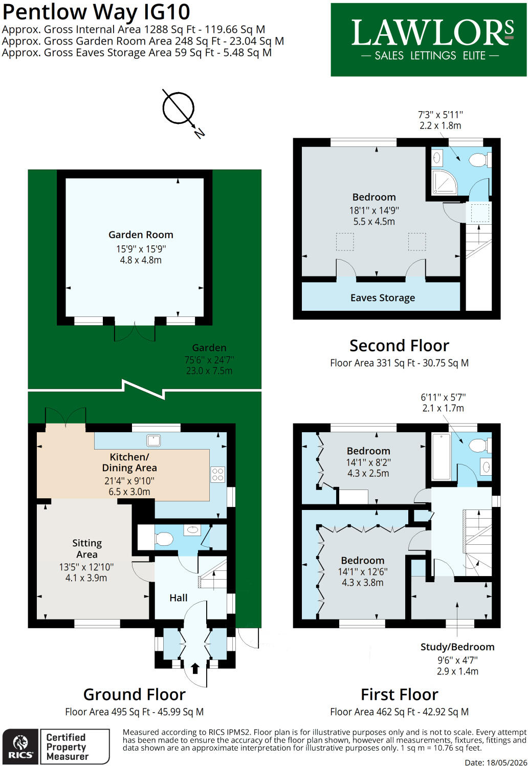 Pentlow Way, Buckhurst Hill, Essex, IG9 floorplan