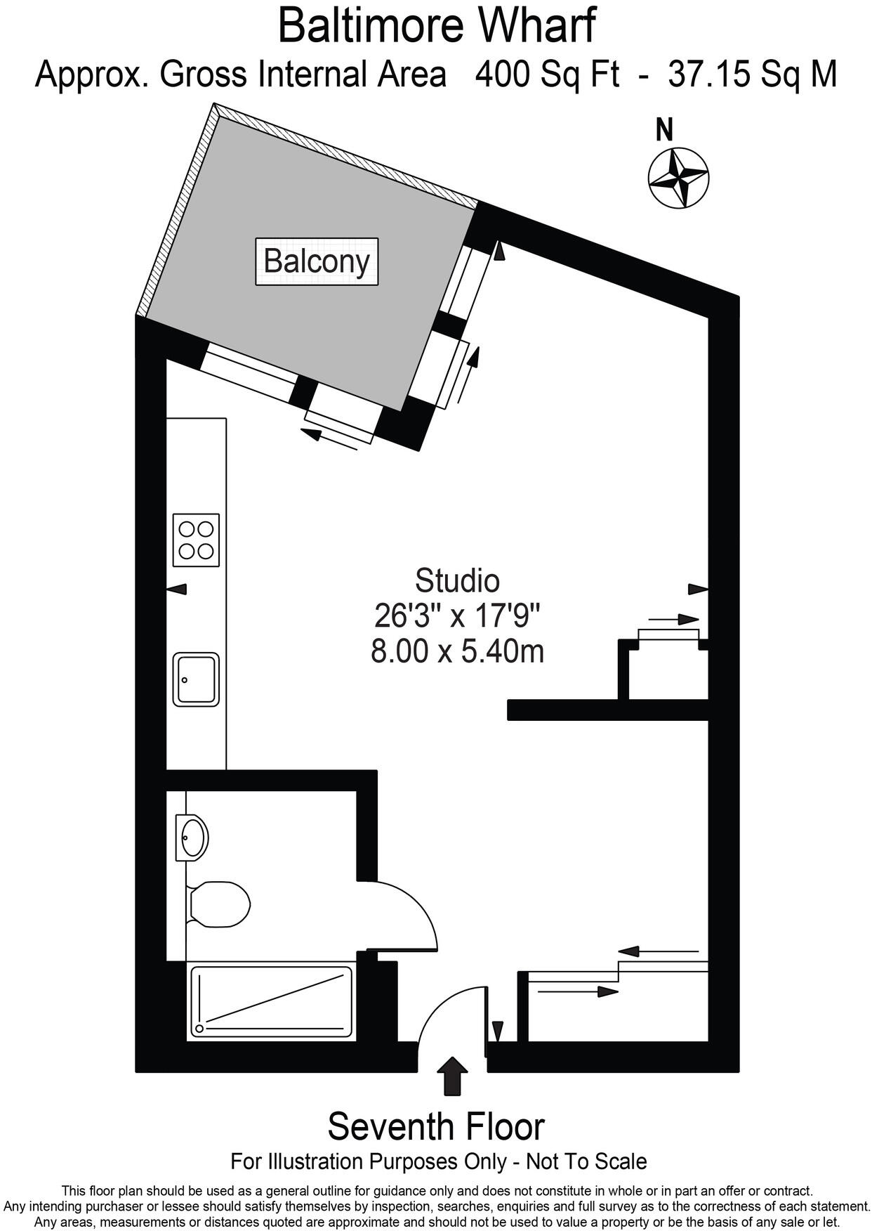 Baltimore Wharf, Canary Wharf, E14 floorplan