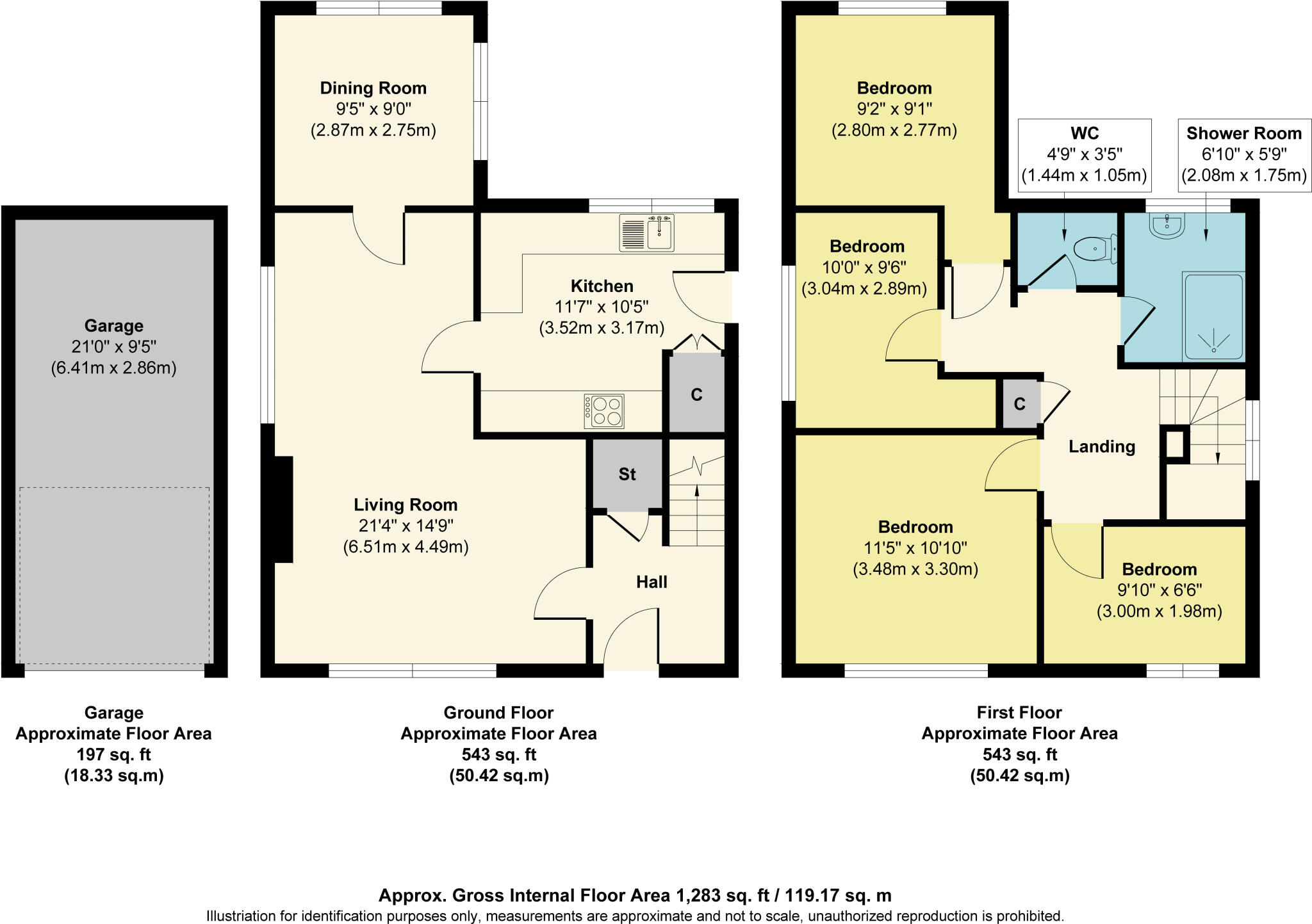 The Roundway, Morley floorplan