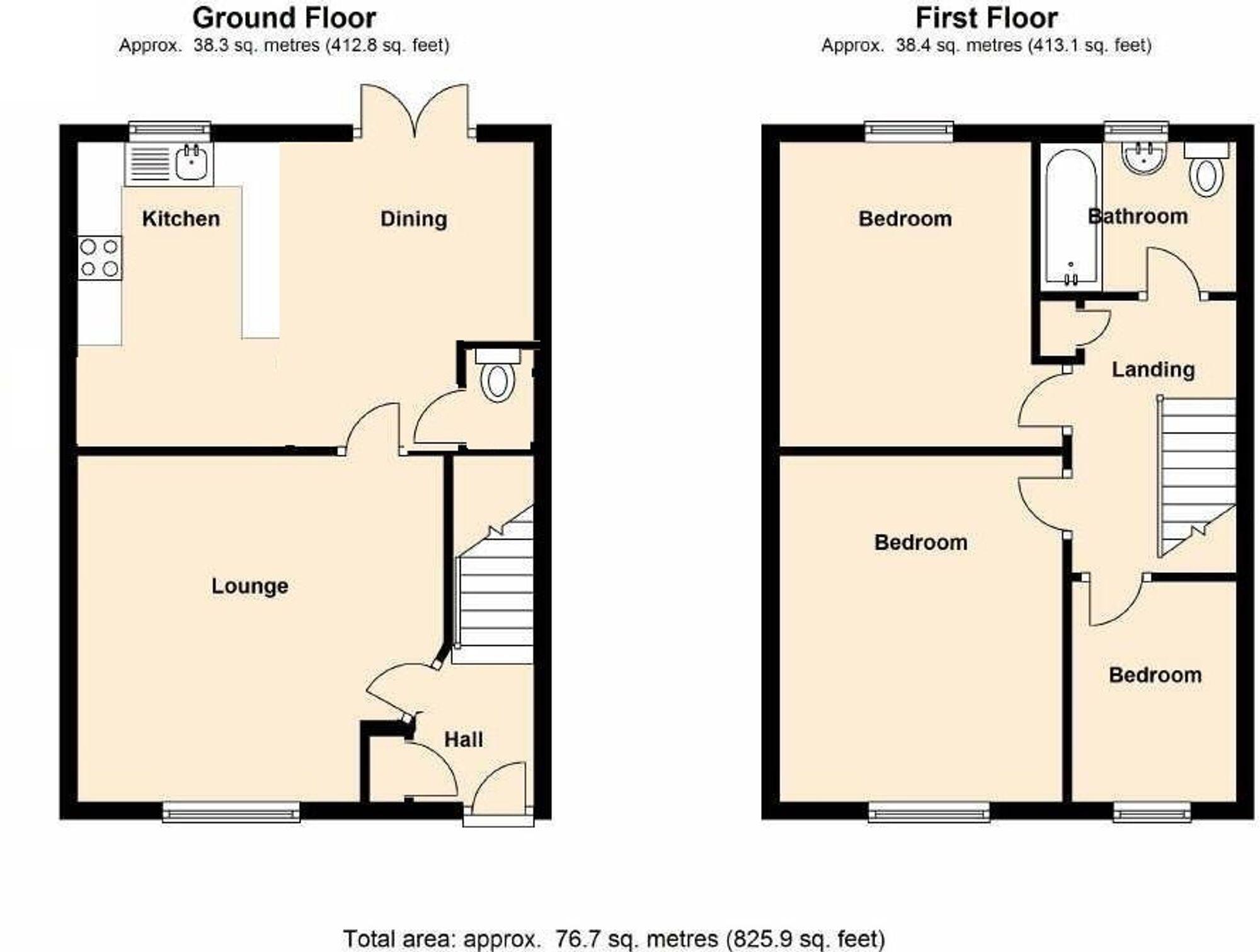 Day Bell Close, Bottesford, NG13 floorplan