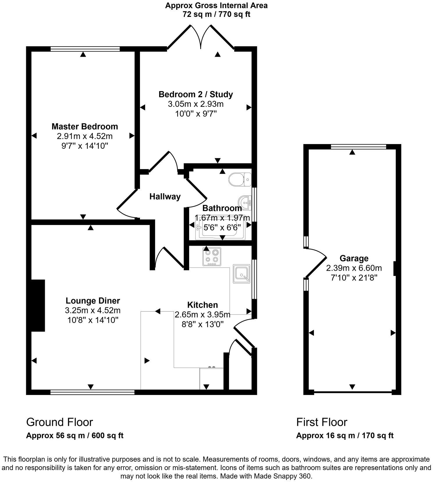 Derwen Close, Bridgend, CF31 floorplan