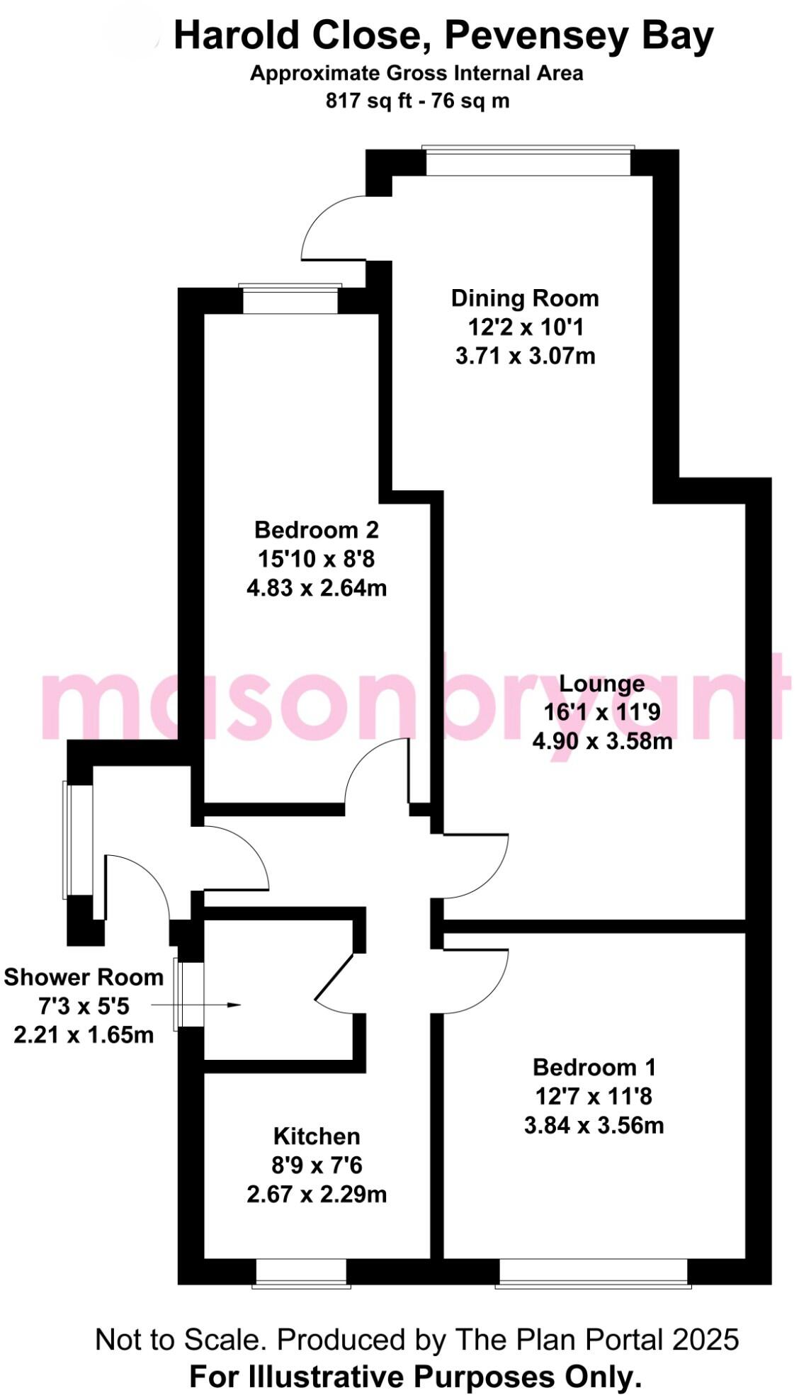 Harold Close, BN24 floorplan