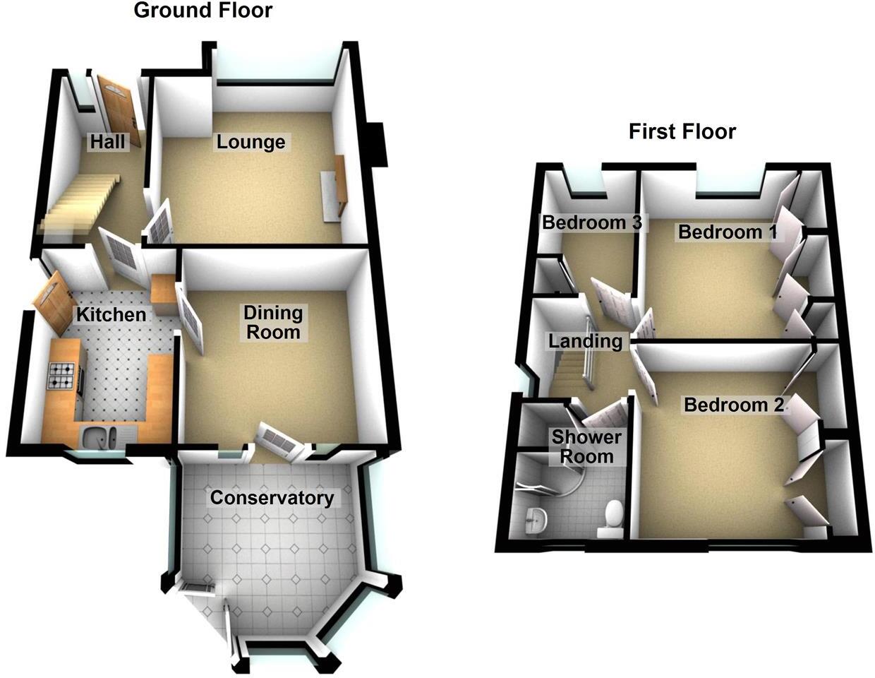 Victoria Crescent, Elland floorplan