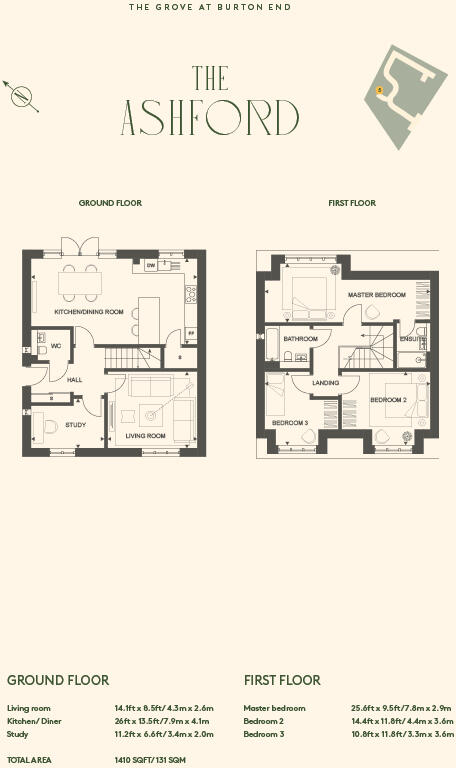 The Grove, Burton End, Stansted, Essex, CM24 floorplan