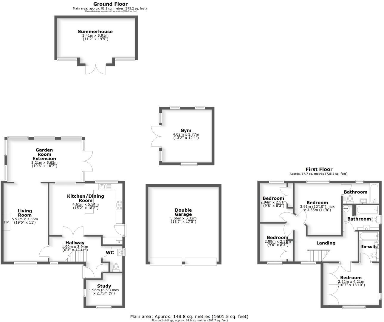 Forrester Close, Cosby. floorplan