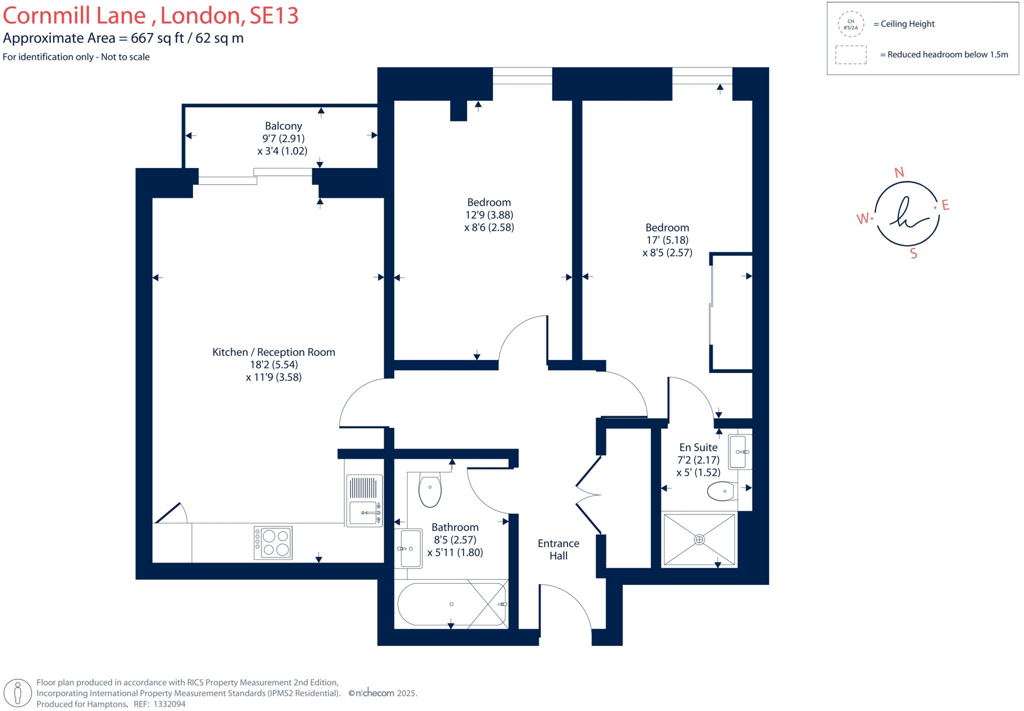 Cornmill Lane London SE13 floorplan