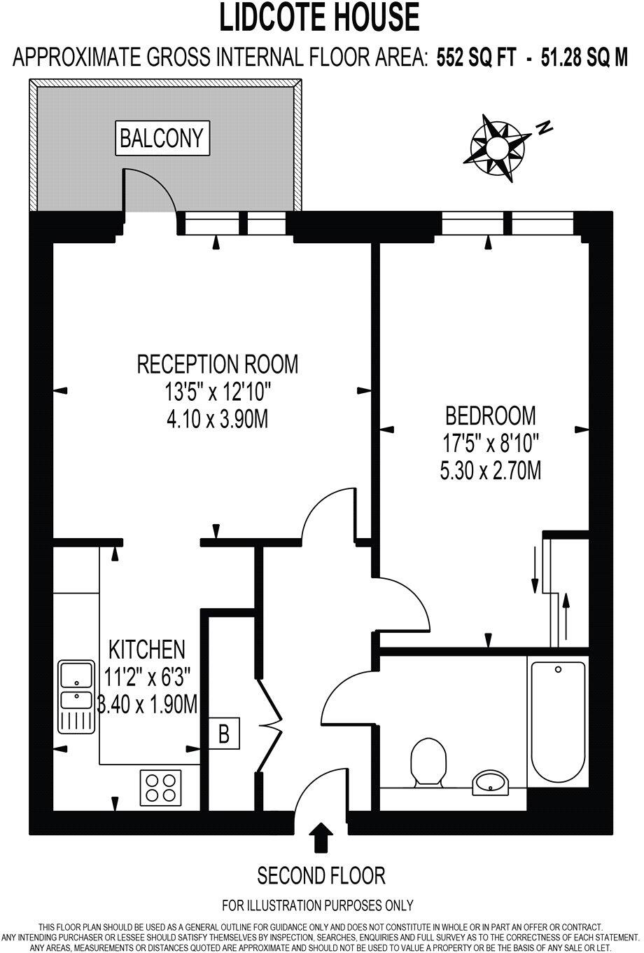 Robsart Street, Brixton, London, SW9 floorplan