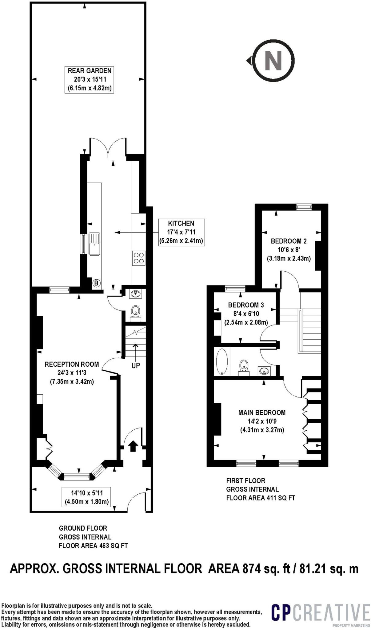 Laurel Bank Road, Enfield, EN2 floorplan