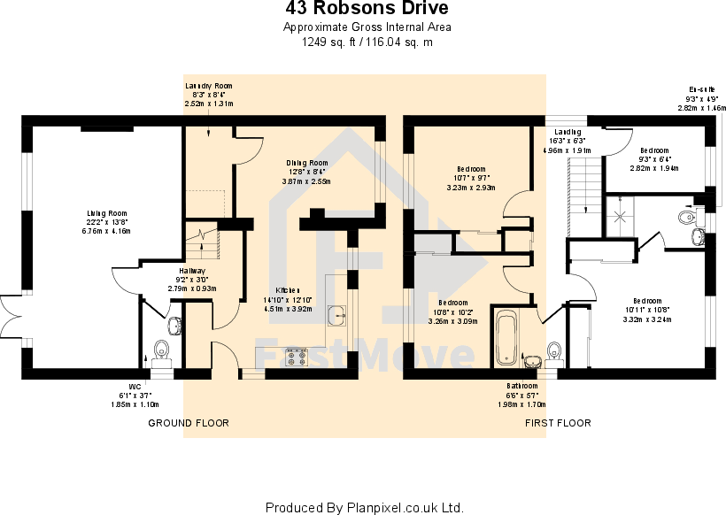 Robsons Drive, Dalton, Huddersfield, Kirklees floorplan