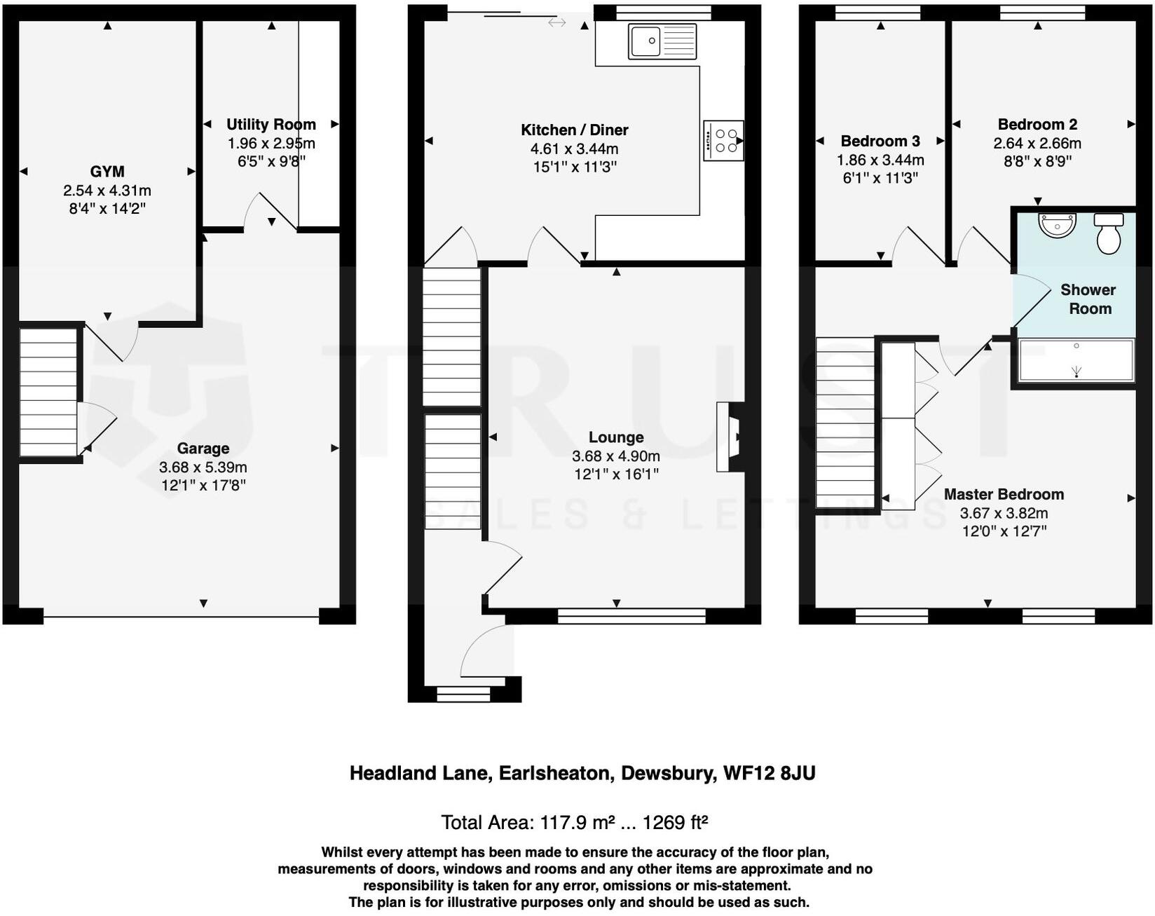 Headland Lane, Earlsheaton, WF12 floorplan
