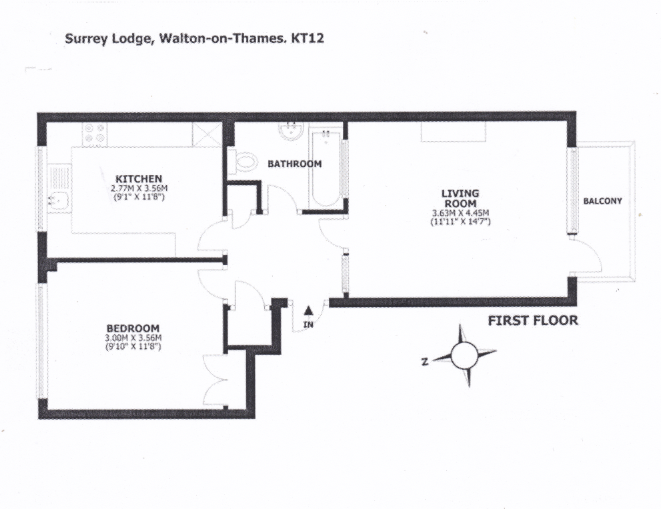 Queens Road, Walton-On-Thames, Surrey, KT12 floorplan