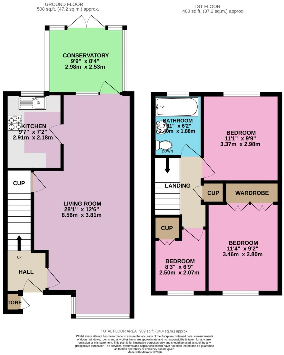 Trenchard Close Hersham, Hersham, Walton-on-Thames, Surrey, KT12 floorplan