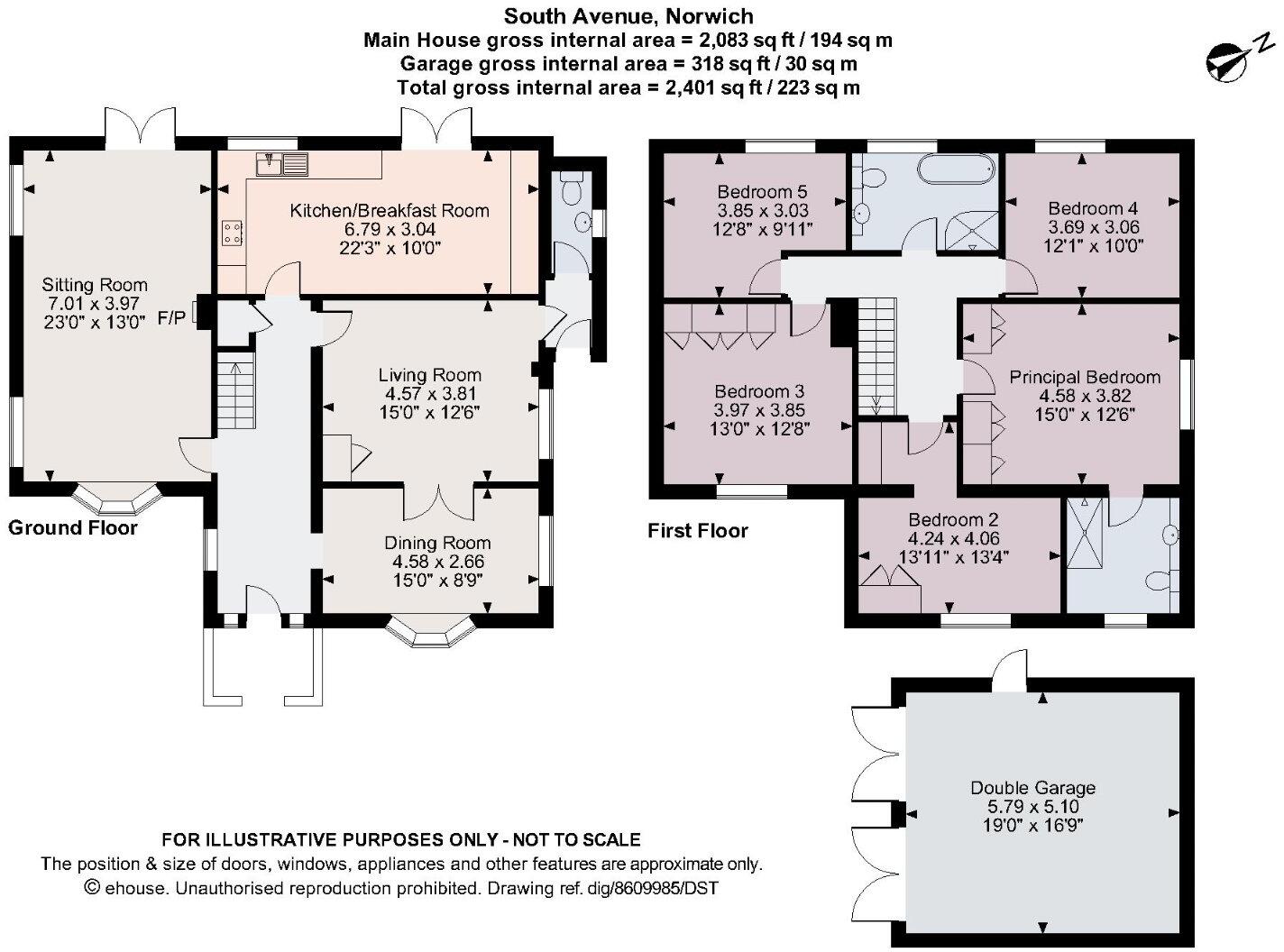 South Avenue, Norwich, Norfolk, NR7 floorplan