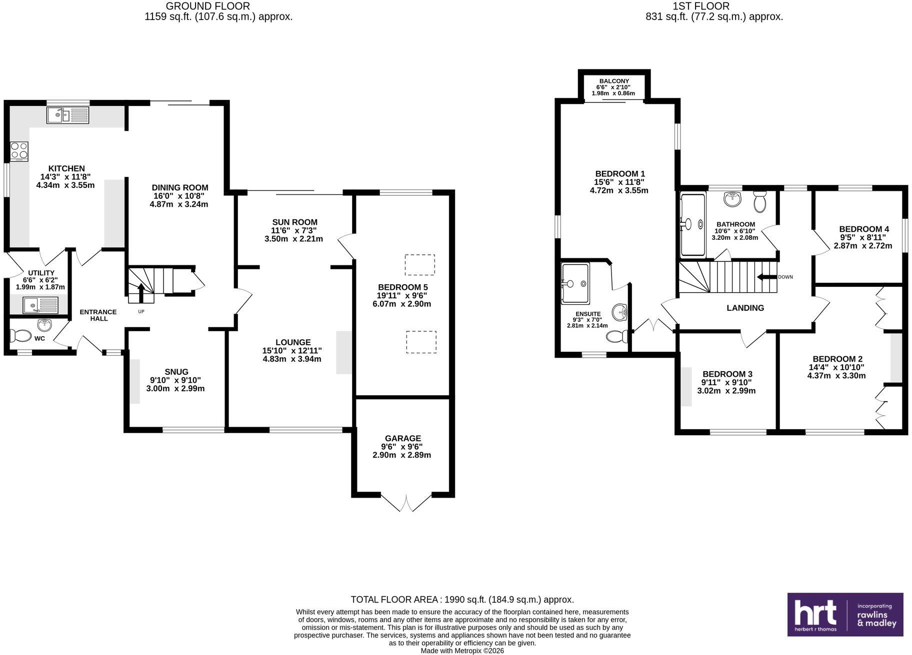 111 Fontygary Road Rhoose Barry CF62 3DU floorplan