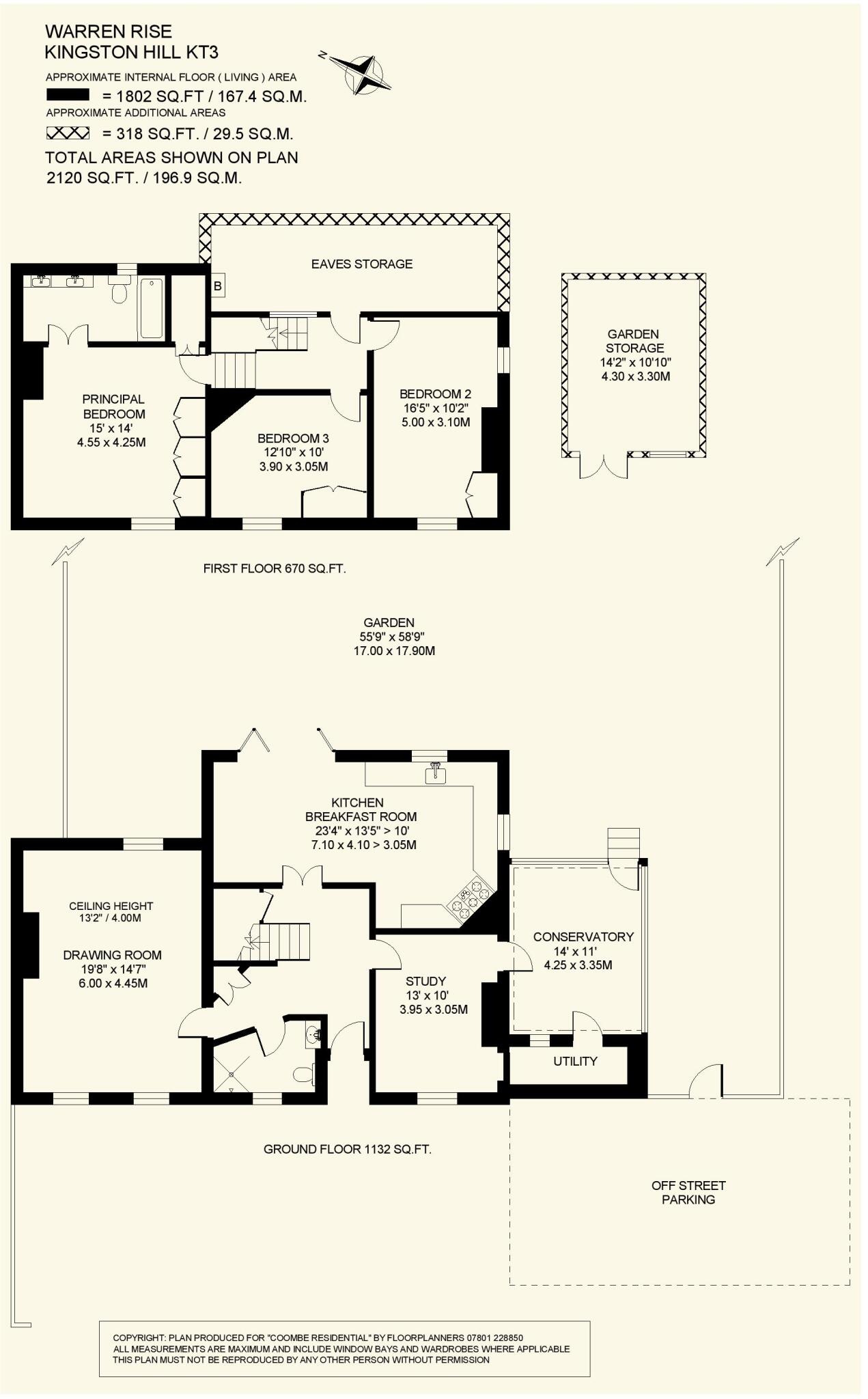 Warren Rise, New Malden, Surrey, KT3 floorplan
