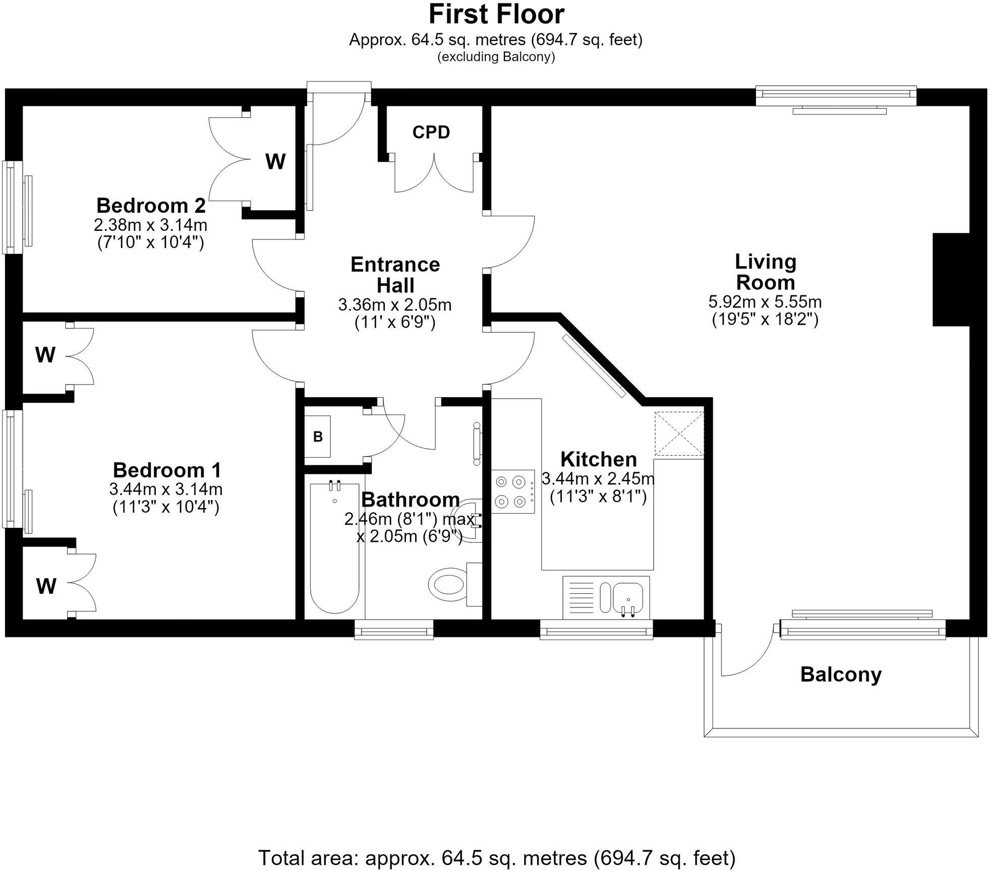 Riddings Court, Morris Park, CW8 floorplan