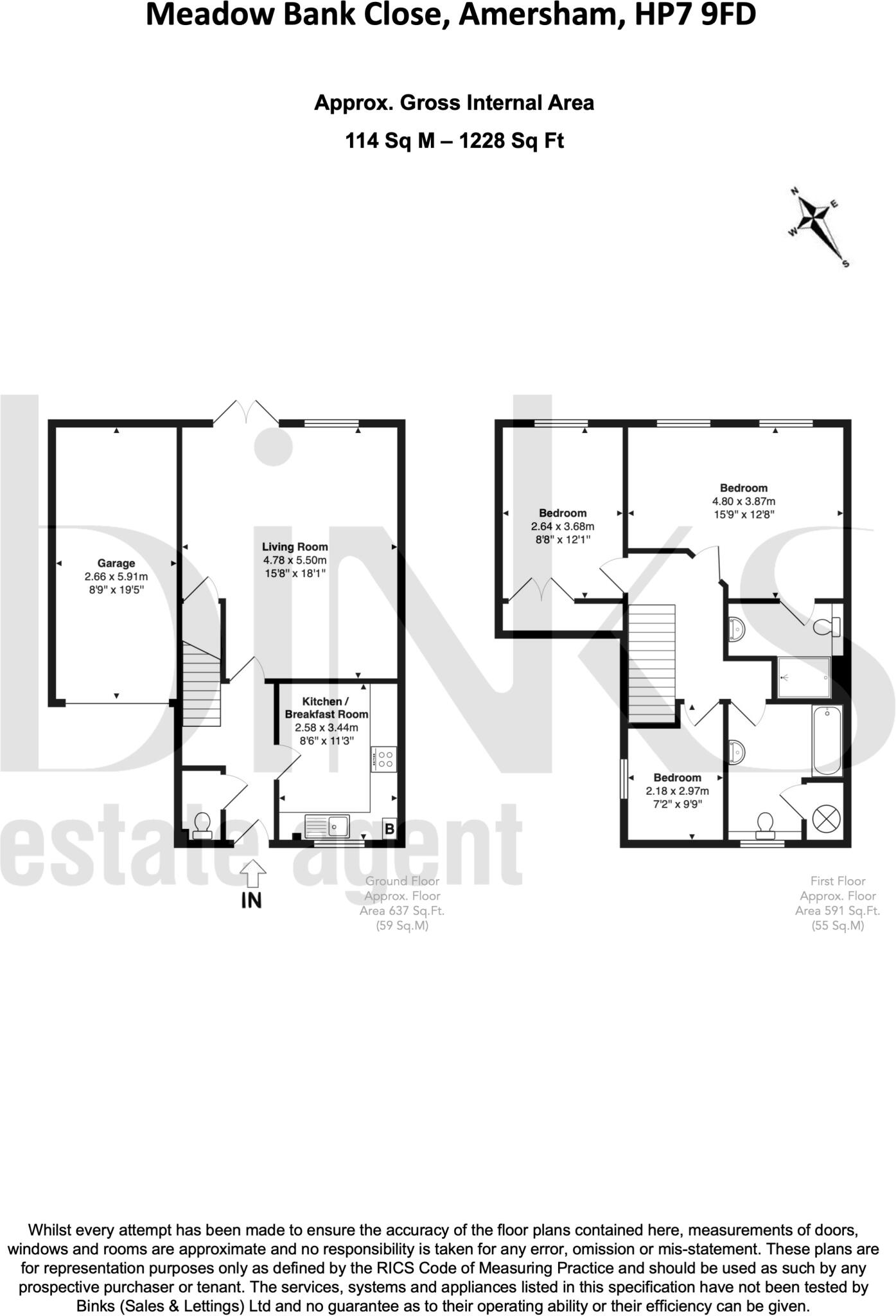 Meadow Bank Close, Amersham, Buckinghamshire, HP7 floorplan