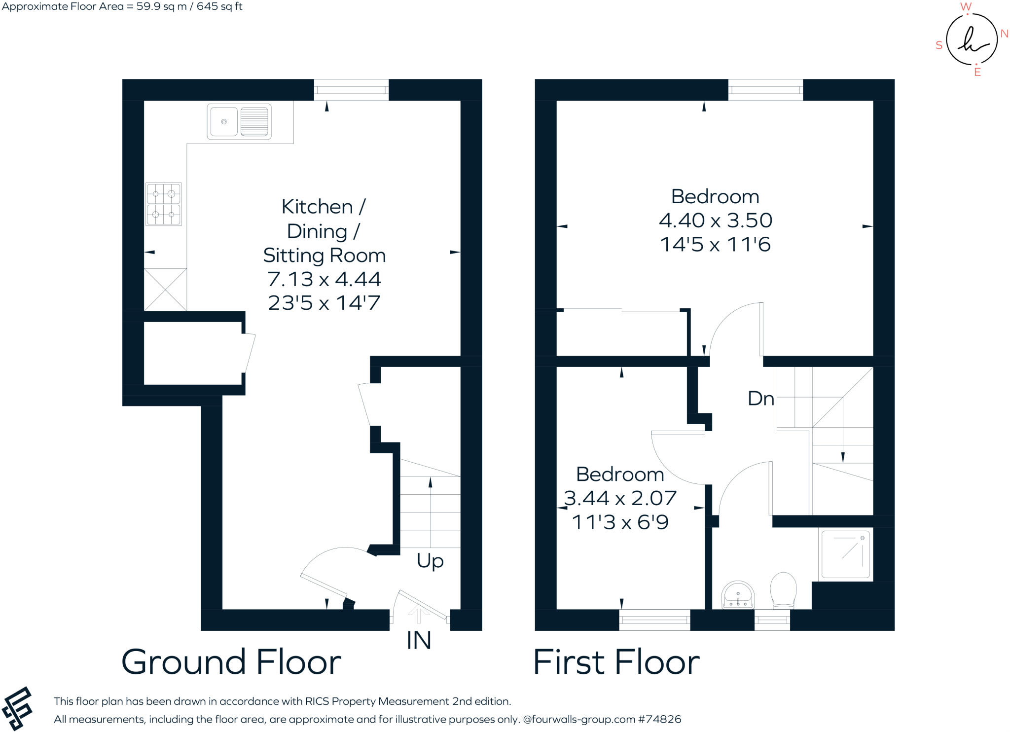 4 Union Street Stratford-upon-avon CV37 floorplan