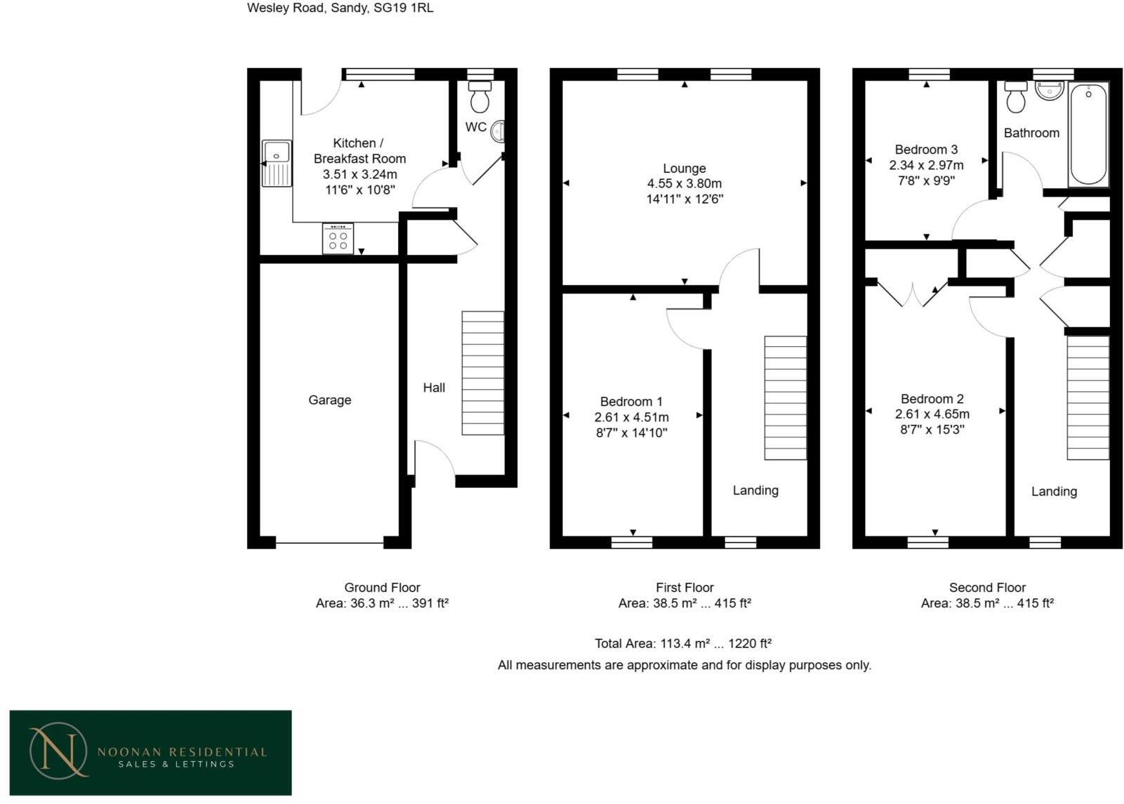 Wesley Road, Sandy floorplan