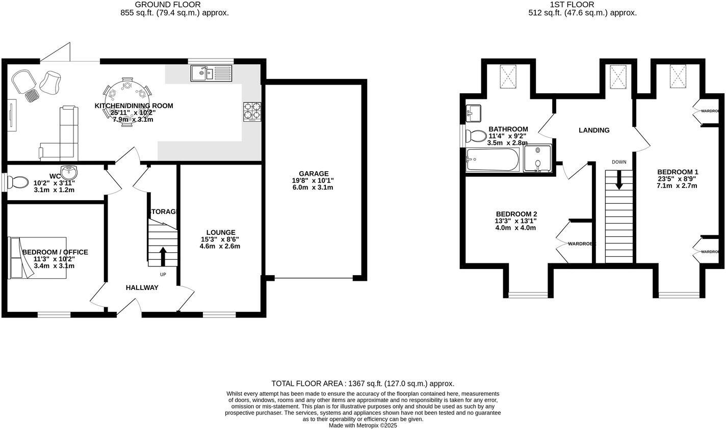 Elm Place, Newton with Scales, Preston, PR4 3FP floorplan