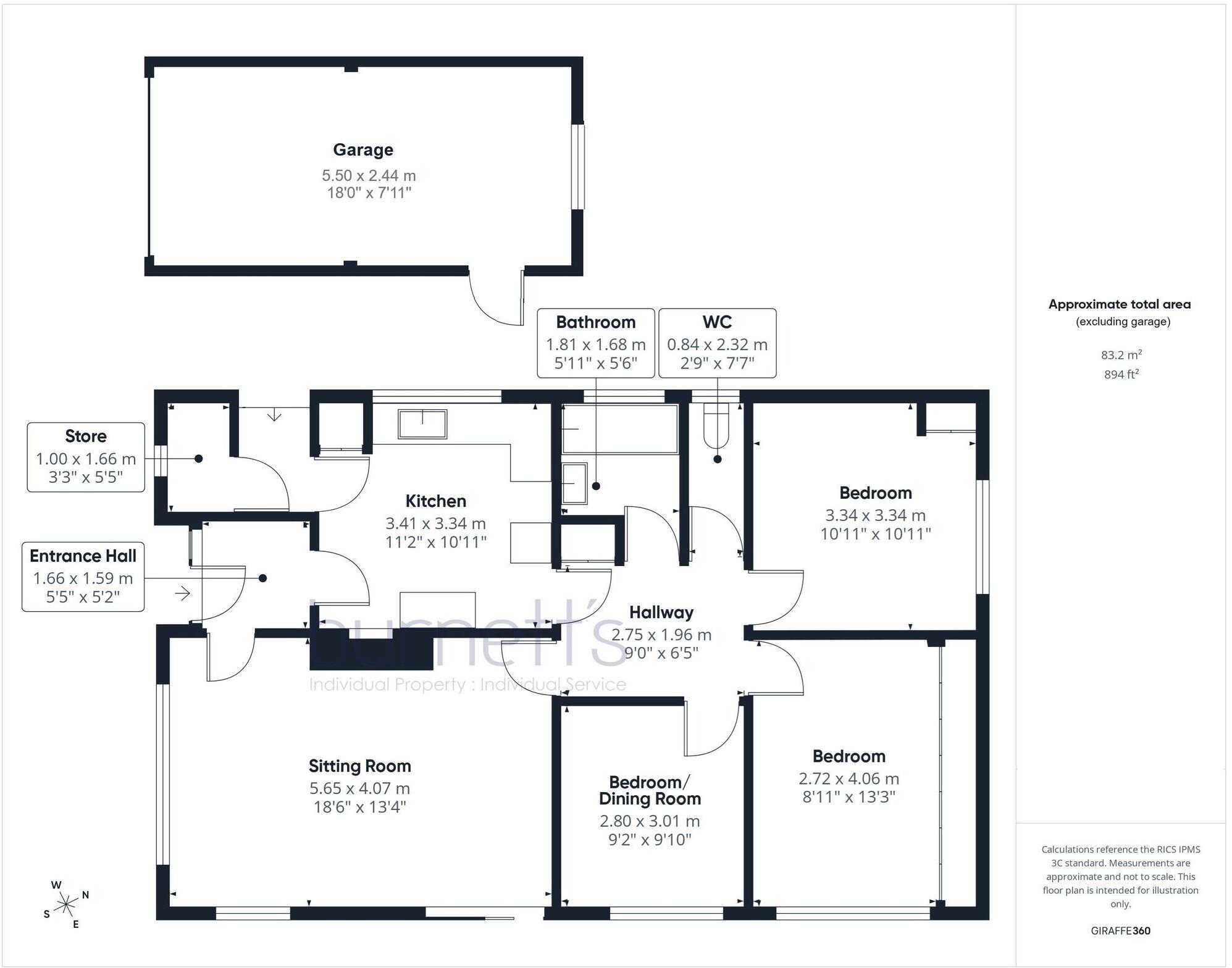 Limden Close, Stonegate, TN5 floorplan
