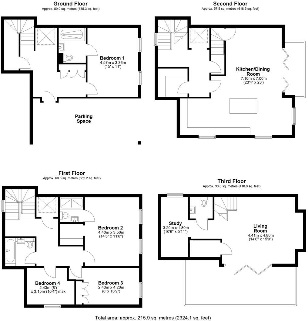 St Mary's Place, Shrewsbury floorplan