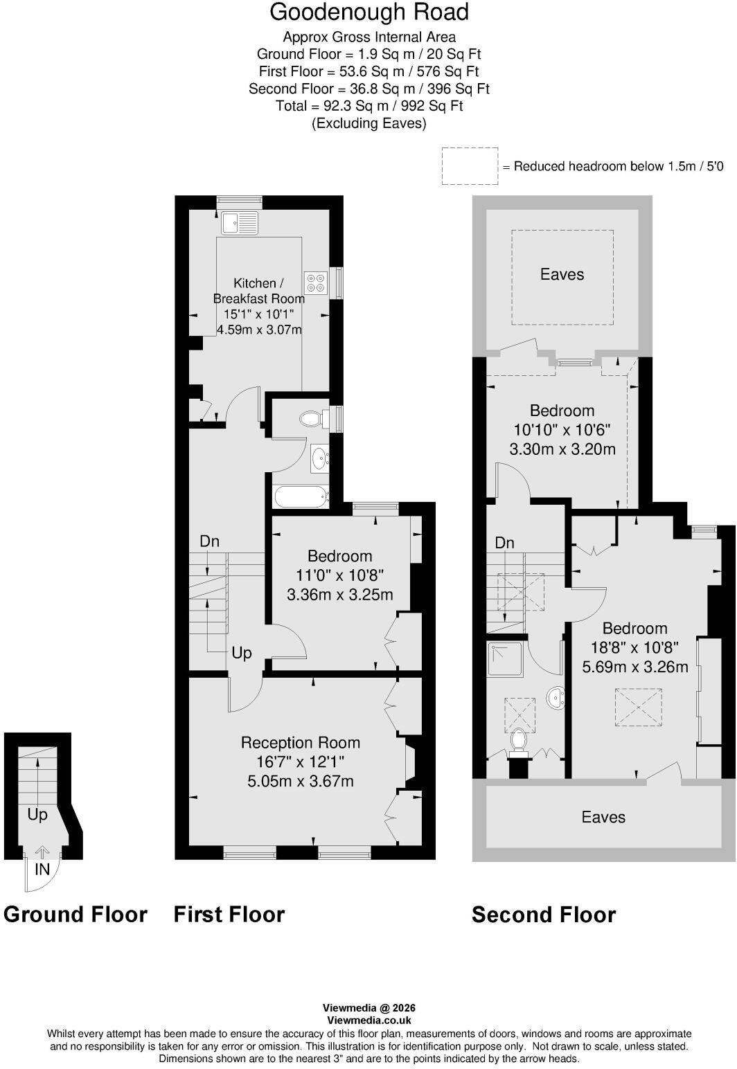 Goodenough Road, Wimbledon, London, SW19 floorplan