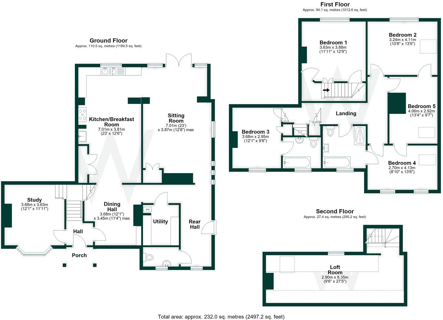 The Cross, Berwick St. John floorplan
