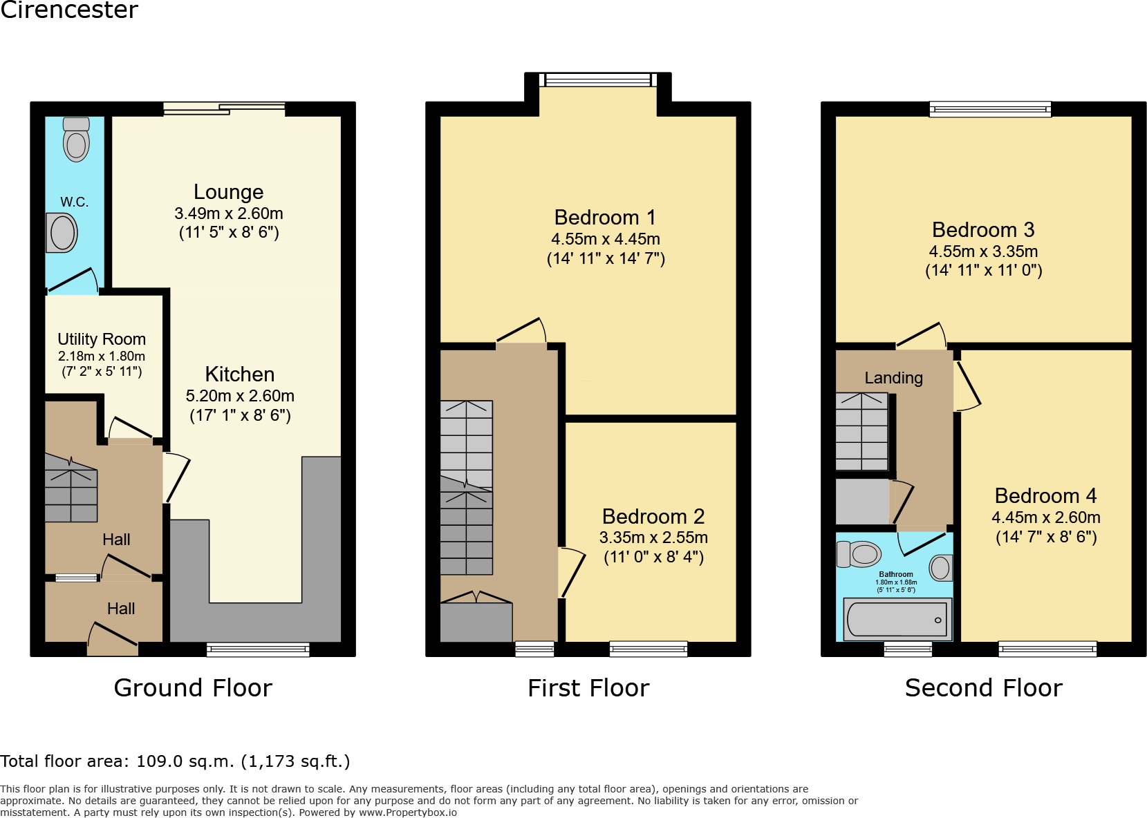 Martin Close, Cirencester, Gloucestershire, GL7 floorplan