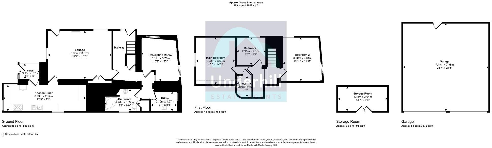 Cheriton Bishop, Exeter floorplan