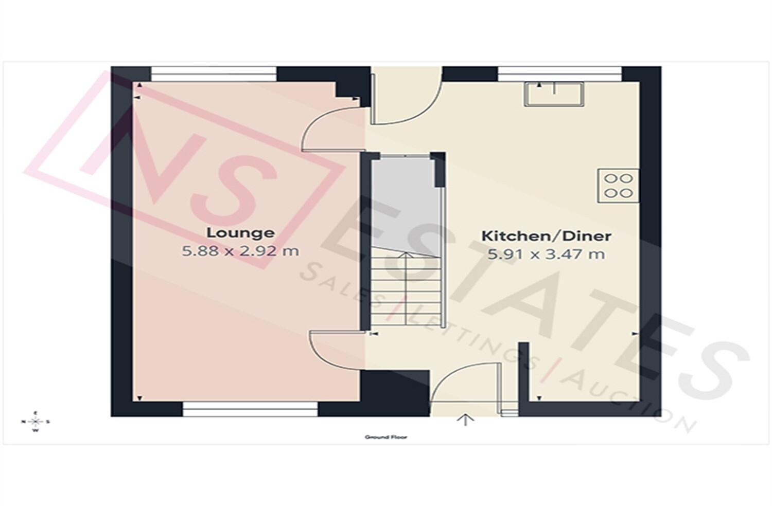 Melton Walk, Hemlington, Middlesbrough, TS8 floorplan