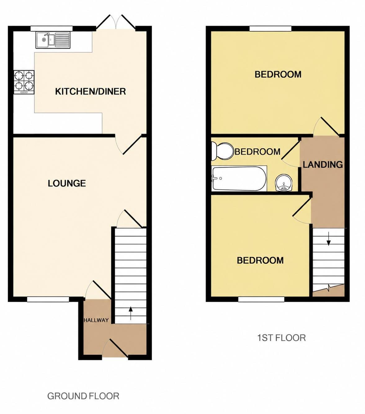35 Chelbourne Drive, Oldham, Lancashire OL8 4RE floorplan