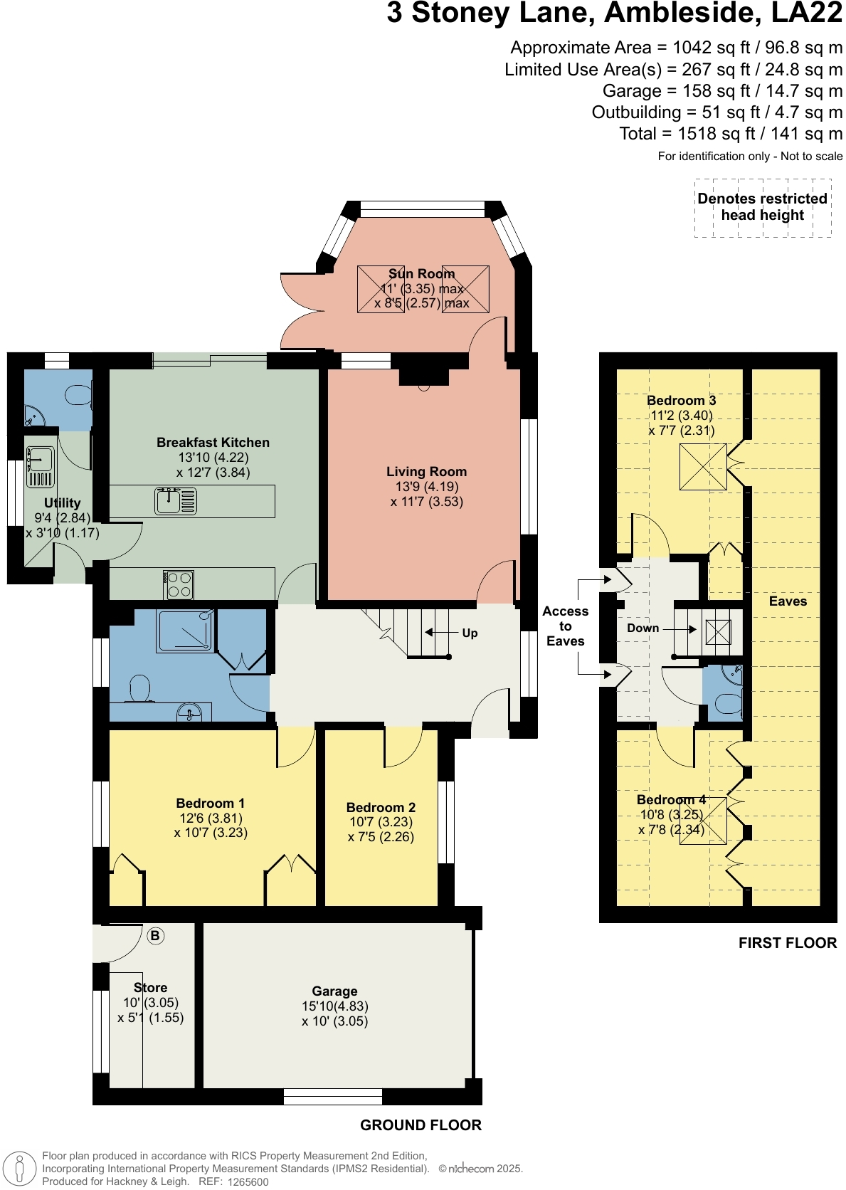 Stoney Lane, Ambleside, Cumbria, LA22 9AZ floorplan
