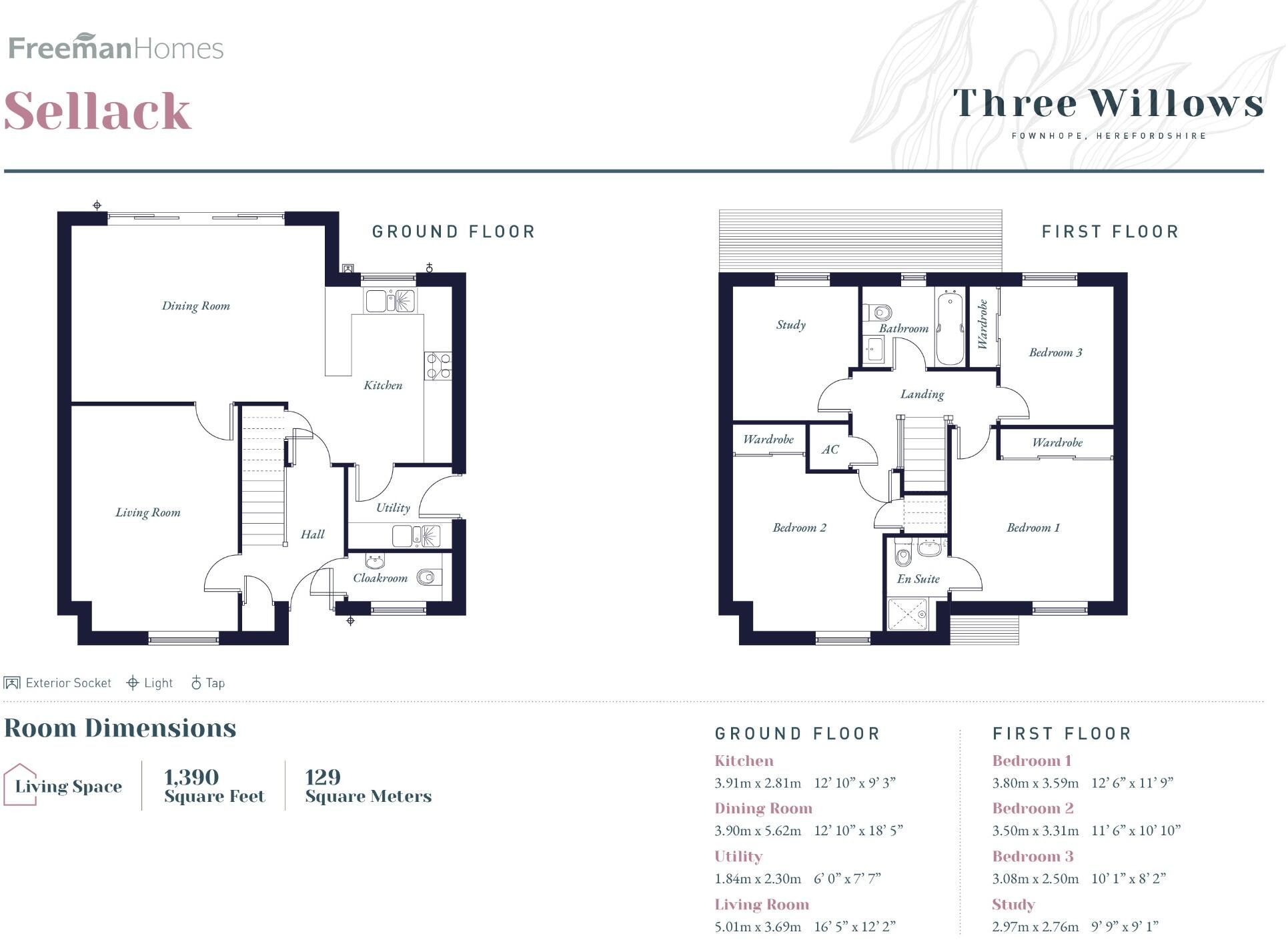 Three Willows Close, HR1 floorplan