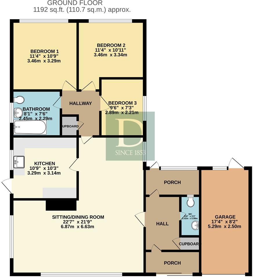 7, Old Orchard Close, Halesworth floorplan